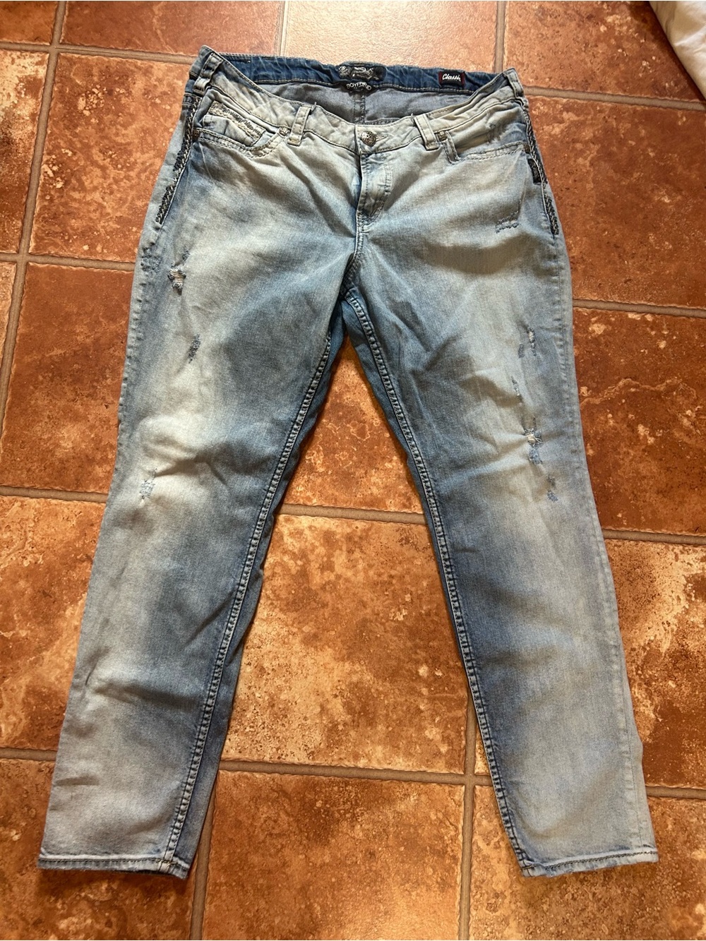 Silver Jeans Light Blue Skinny Women's Jeans 14/ 29 boyfriend